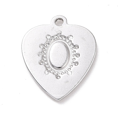 Non-Tarnish 304 Stainless Steel Pendant Cabochon Settings LS-STAS-G287-11P-1