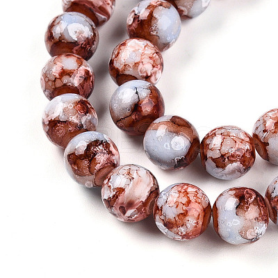 Baking Paint Glass Beads X1-DGLA-N003-10mm-A03-1