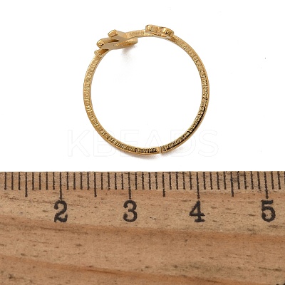 304 Stainless Steel Cuff Rings for Women RJEW-D285-01G-Y-1