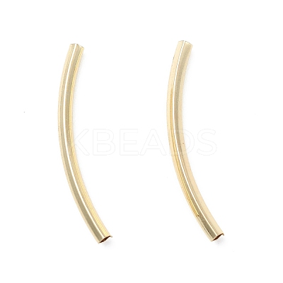 Rack Plating Brass Tube Beads KK-L155-44G-1