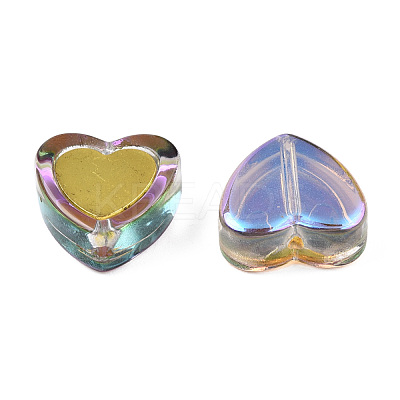Electroplate Transparent Glass Beads LAMP-N032-05-D02-1