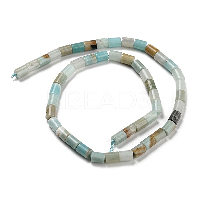 Natural Flower Amazonite Beads Strands G-Q1008-A10-1
