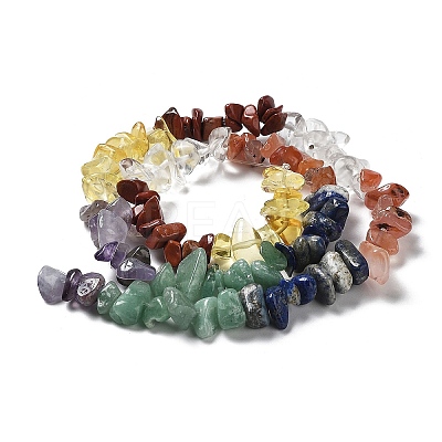 Chakra Natural Mixed Gemstone Chip Beads Strands G-M205-78-1