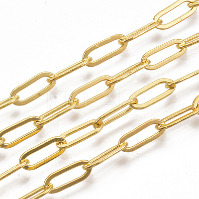 Brass Paperclip Chains X-CHC-S008-001B-G-1