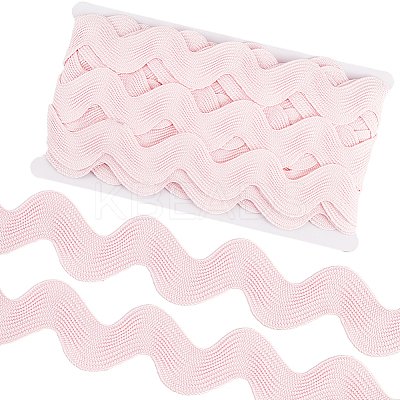 10 Yard Polyester Wavy Fringe Trim Ribbon SRIB-GF0001-38G-1
