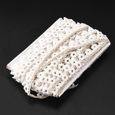 Metallic Yarn Ribbon DIY-WH0326-54-1