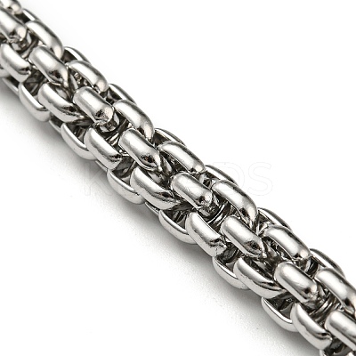 Non-Tarnish 201 Stainless Steel Rope Chain Bracelets STAS-Z056-12P-1