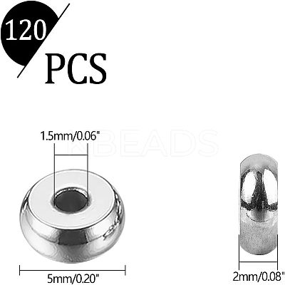 304 Stainless Steel Spacer Beads STAS-UN0008-14P-1