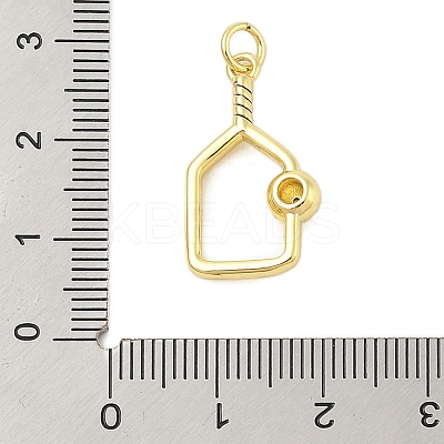 Rack Plating Brass Micro Pave Cubic Zirconia Pendants KK-Z074-69G-1