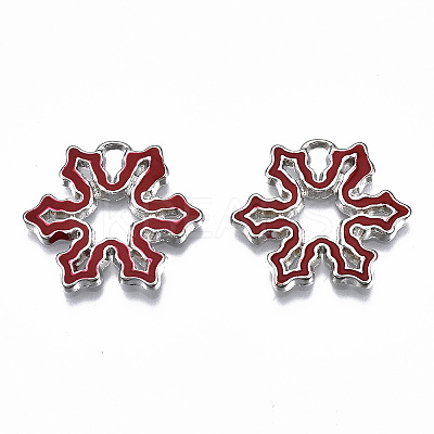 Alloy Enamel Pendants ENAM-Q443-015-RS-1