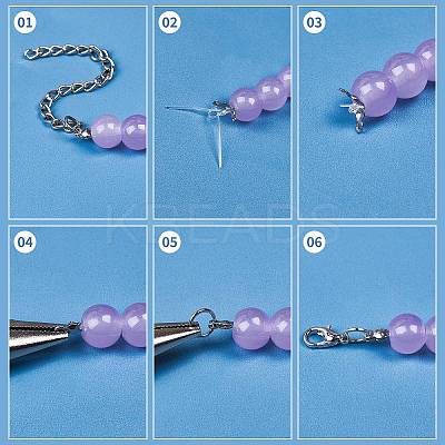 60pcs 5 style Ion Plating(IP) 304 Stainless Steel Bead Tips STAS-UN0028-36-1