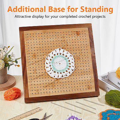 Square Wood Crochet Blocking Board DIY-BC0013-59B-1