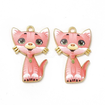 Alloy Enamel Pendants ENAM-M046-10G-M-1