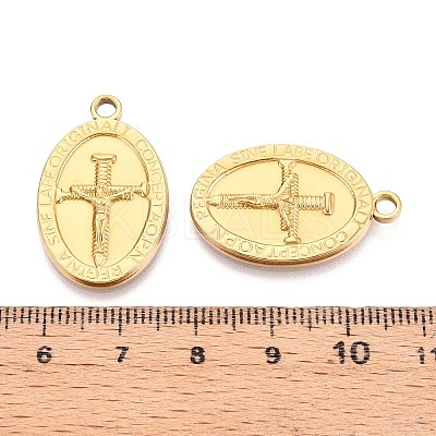 Ion Plating(IP) 201 Stainless Steel Pendants STAS-N109-240G-1