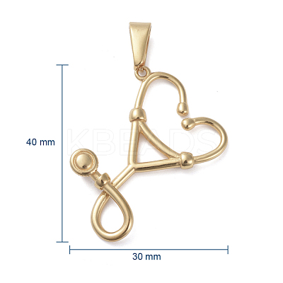 304 Stainless Steel Pendants X-STAS-I127-091G-1