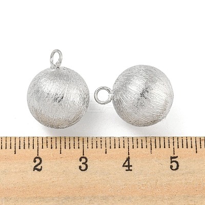 Brass Textured Pendants KK-P258-08P-1