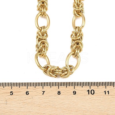 304 Stainless Steel Link Chain Necklaces NJEW-L470-03G-1