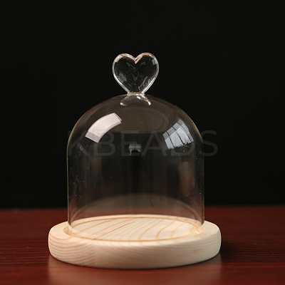 High Borosilicate Glass Dome Cover DJEW-PW0001-24B-05-1