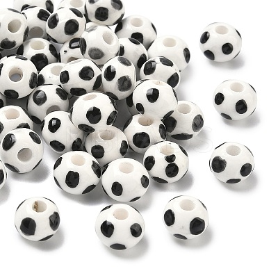 Handmade Porcelain European Beads PORC-C009-01F-1