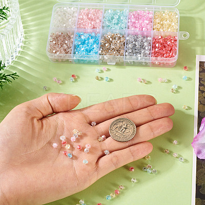 1420Pcs 10 Colors Glass Seed Beads SEED-TA0001-53-1