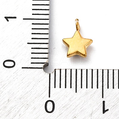 304 Stainless Steel Rhinestone Charms STAS-I331-26G-1