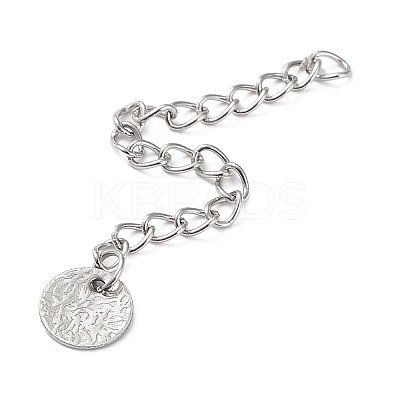 Tarnish Resistant 304 Stainless Steel Curb Chains Extender STAS-K259-03A-P-1