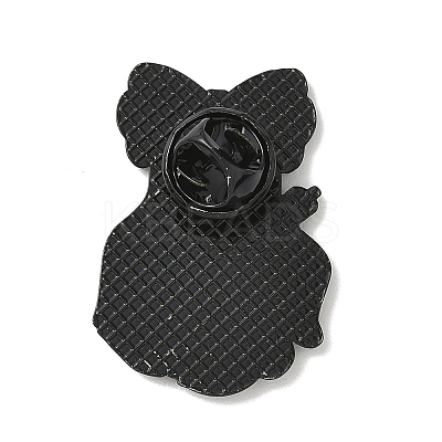 Hallowmas Ghost Enamel Rhinestone Lapel Pin Backs LS-JEWB-K018-34EB-1