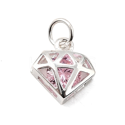 S925 Sterling Silver with Cubic Zirconia Charms STER-Q006-05B-S-1