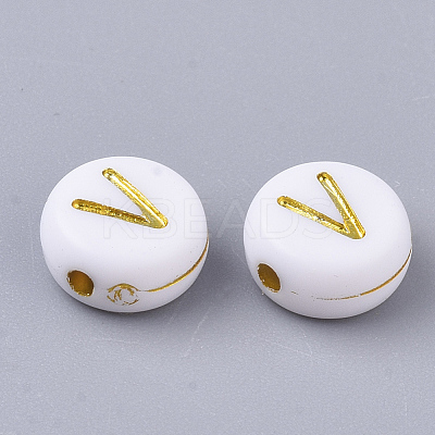 Plating Acrylic Beads PACR-R242-01V-1
