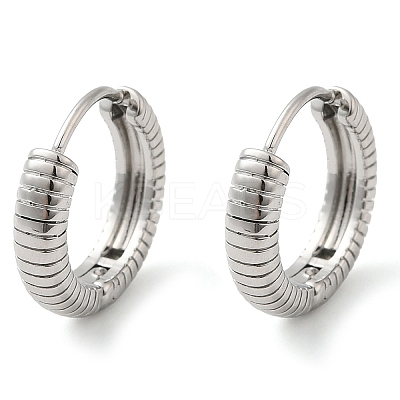Non-Tarnish 304 Stainless Steel Hoop Earrings LS-EJEW-G364-16P-1