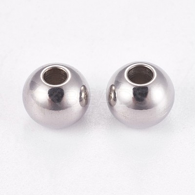 Tarnish Resistant 202 Stainless Steel Rondelle Spacer Beads STAS-F094-06A-P-1