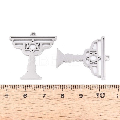 304 Stainless Steel Pendants STAS-N108-43P-1