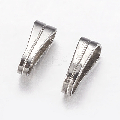 Tarnish Resistant 304 Stainless Steel Snap On Bails STAS-F149-28P-1