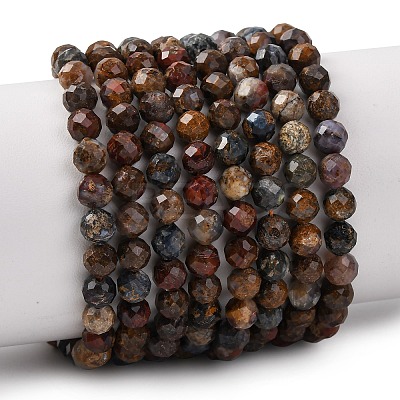 Natural Pietersite Beads Strands G-G792-37C-1