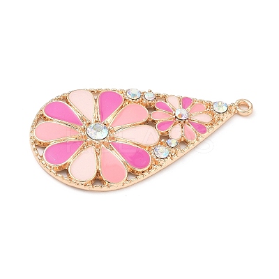 Alloy Enamel Pendants PALLOY-D313-04C-1