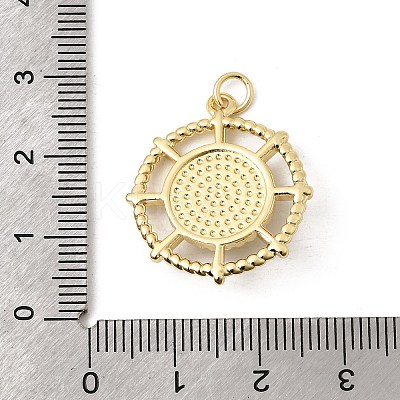 Brass Resin Pendants KK-H267-067G-1