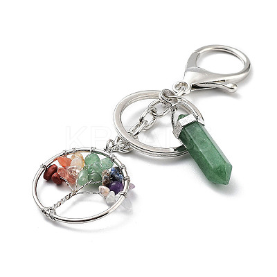 Natural Green Aventurine Keychain KEYC-M022-03B-1