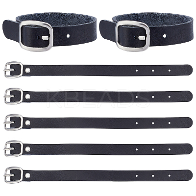 Cowhide Leather Watch Band Strap AJEW-WH0258-251C-1