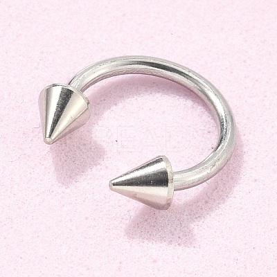 Stainless Steel Nose Septum Rings LS-AJEW-TAC0017-01P-1
