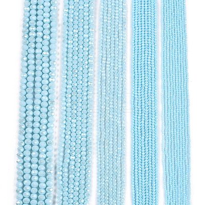 Electroplate Glass Beads Strands LS-EGLA-A044-P1mm-A06-1