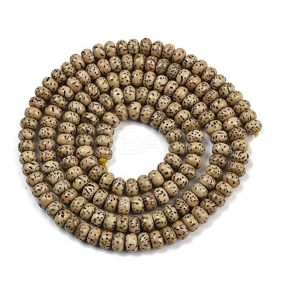 Natural Rudraksha Bodhi Seed Beads Strand WOOD-B010-D03-4x6mm-1