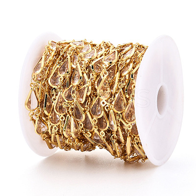 Brass Teardrop Link Chains CHC-N023-09A-G-1