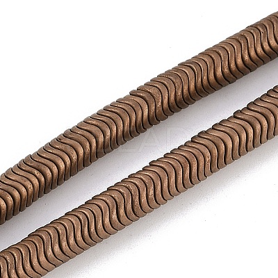 Electroplated Synthetic Non-magnetic Hematite Beads Strands G-H020-M01-22-1