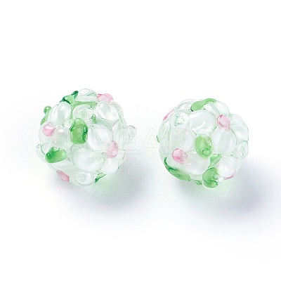 Handmade Bumpy Lampwork Beads LAMP-E021-06J-1