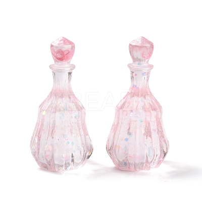 Dummy Bottle Transparent Resin Cabochon RESI-E025-06B-1