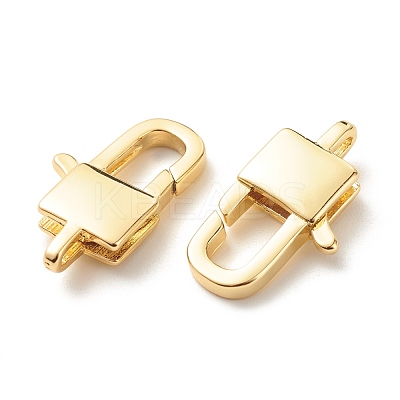 Eco-Friendly Brass Lobster Claw Clasps KK-G405-08G-RS-1
