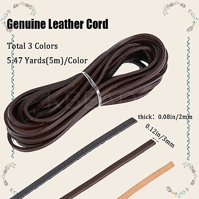 Cowhide Leather Cord WL-WH0008-07-1