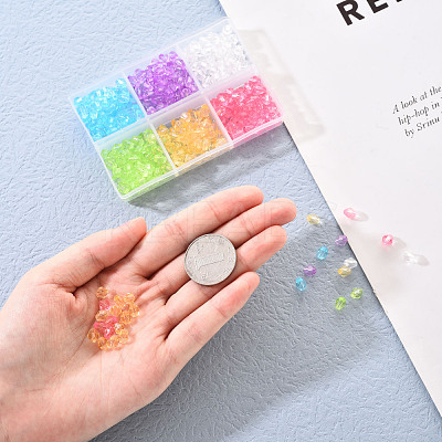 Transparent Acrylic Beads TACR-YW0001-6MM-01-1