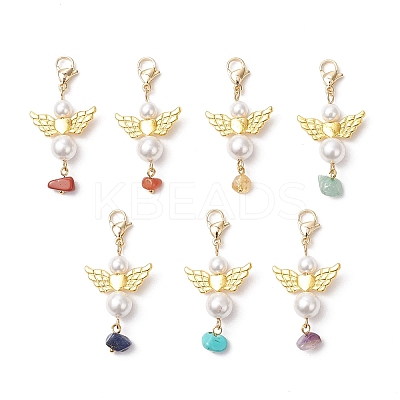 Angel Shell Pearl Pendant Decoration HJEW-JM03440-1