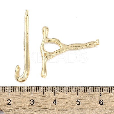 Brass Toggle Clasps KK-U020-05G-1